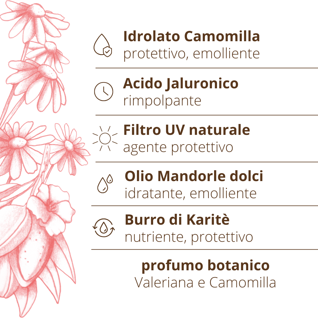 Crema viso Jaluronico e filtro naturale idratante protettiva