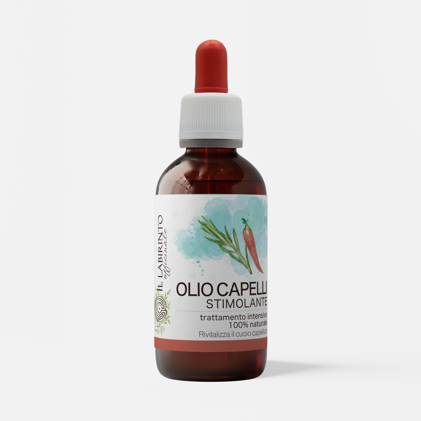Olio capelli rosmarino stimolante crescita trattamento rivitalizzante cuoio capelluto