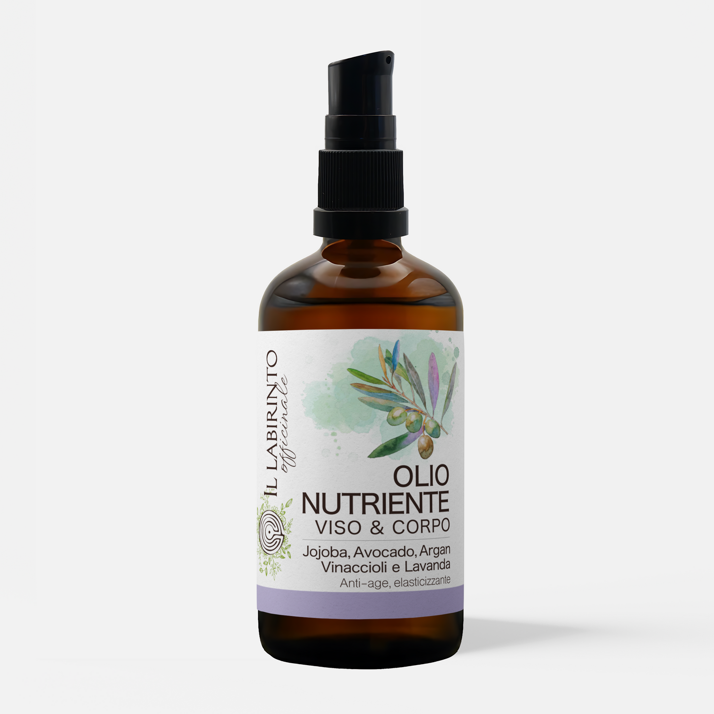 Olio viso e corpo aromaterapico Lavanda rigenerante anti-age