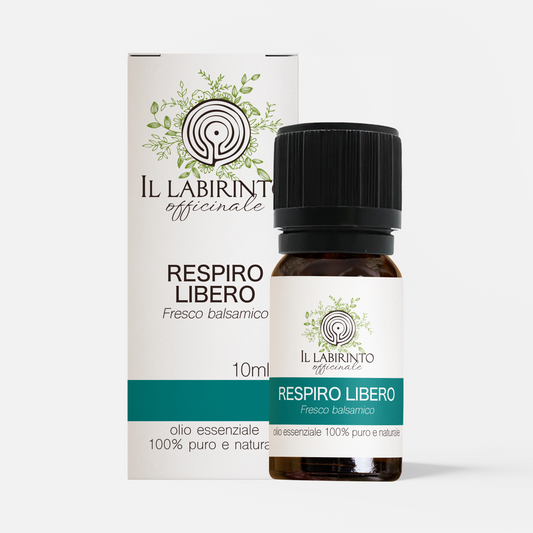 Miscela fresca balsamica Respiro Libero oli essenziali puri naturali espettorante suffumigi diffusore 10ml