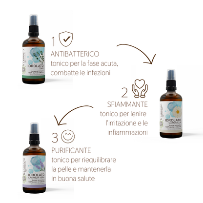 Set viso naturale acne