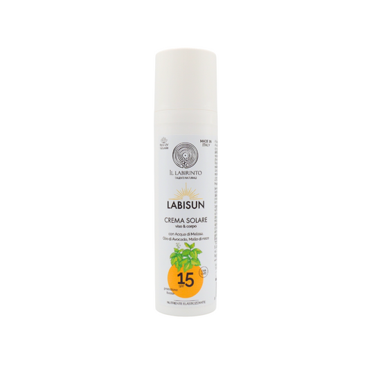 Crème solaire naturelle spf 15 filtre uv basse protection
