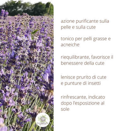Idrolato di Lavanda vera 100% puro e naturale