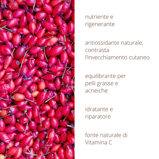 Oleolito di Rosa Canina 50ml estratto 100% naturale in olio vegetale
