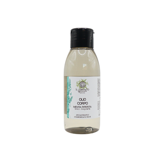 Peppermint aromatherapy body oil, invigorating tonic