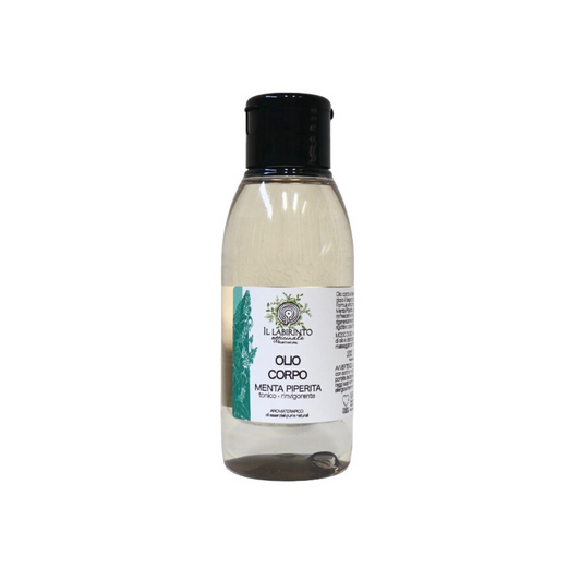 Peppermint aromatherapy body oil, invigorating tonic