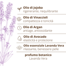 Olio viso e corpo aromaterapico Lavanda rigenerante anti-age