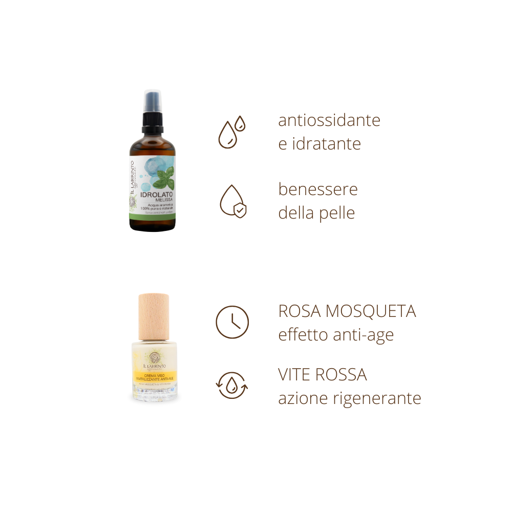 Set cosmesi naturale routine viso anti-age