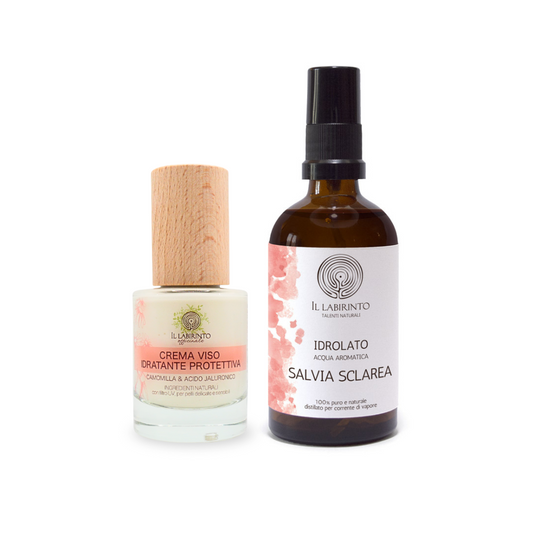 Ensemble de cosmétiques naturels pour le traitement du visage hydratant