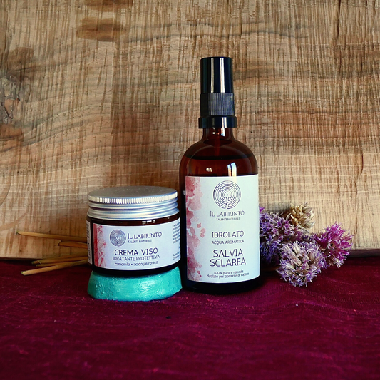 Ensemble de cosmétiques naturels pour le traitement du visage hydratant